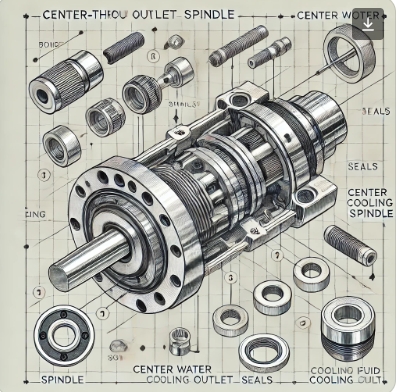 中心出水主軸結(jié)構(gòu)圖!